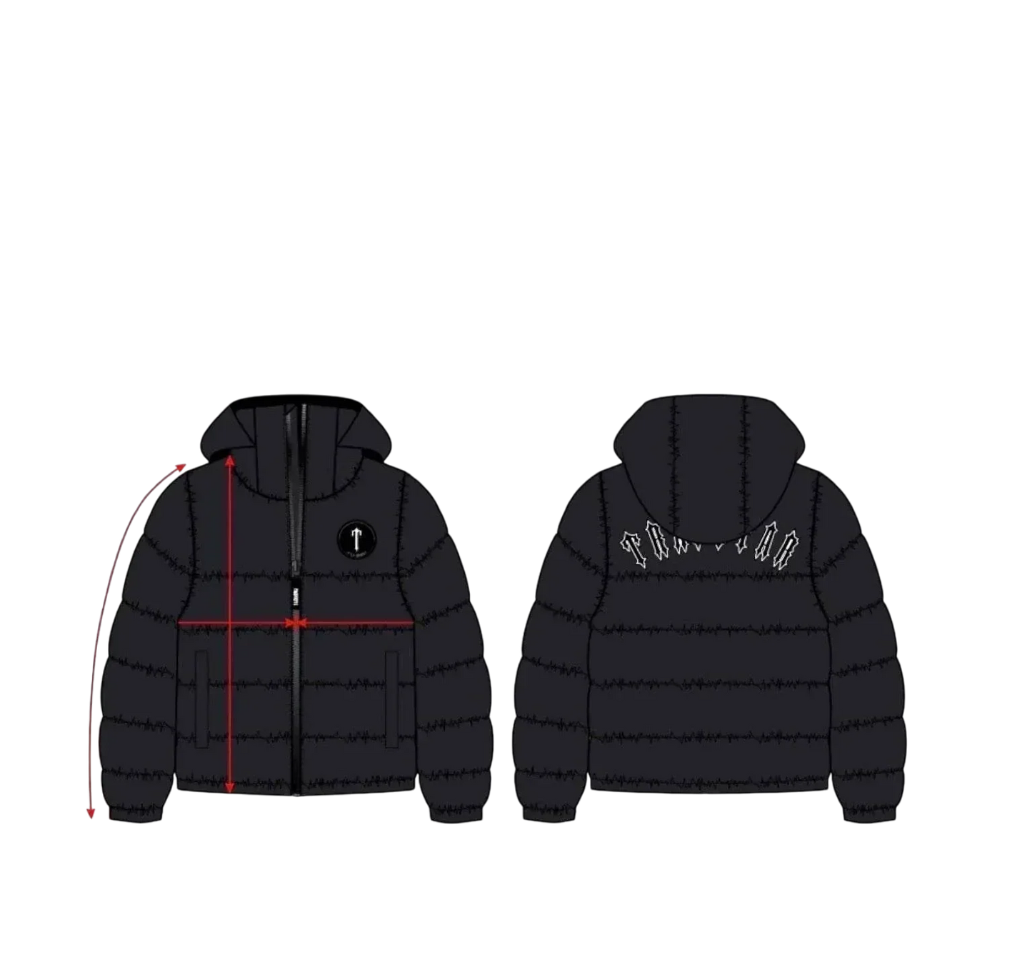 Dazzling Blue Irongate Hooded Puffer Jacket - VDRXPLG🔌